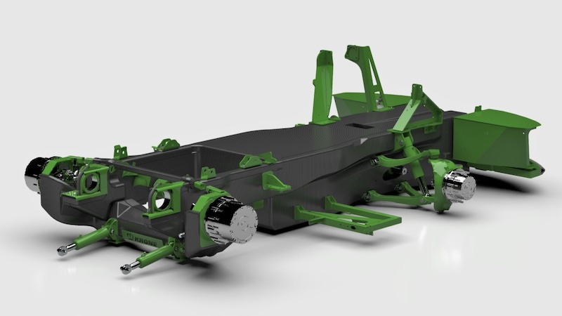 monocoque chassis for agricultural machinery